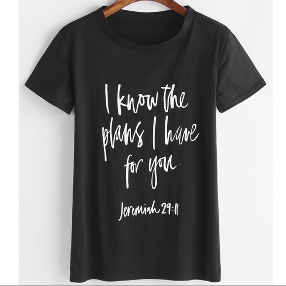 WILA Tops - Inspirational Black Graphic Tee